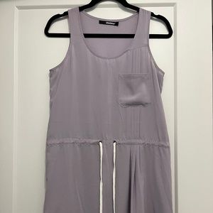 Purple sleeveless dress